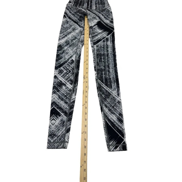 Lululemon Wunder Under Pant Full-On Luon Roll Down Heat Wave White Black - Picture 9 of 9
